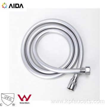 Silver Grey Non-Toxic PVC Smooth Handheld Shower Head Hose